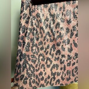 Free People One skinny sequin mini skirt size 00